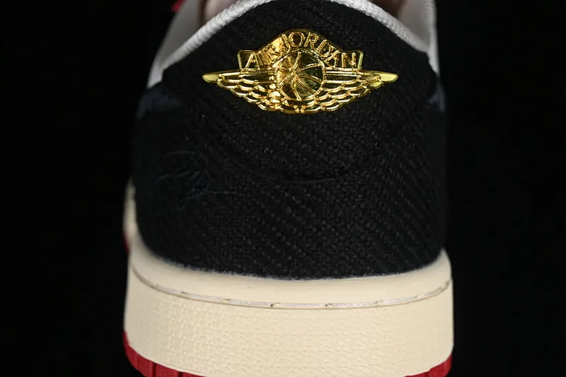 All categories Air Jordan Jordan series basketball shoes Air Jordan 1 Low Z version Trophy Room x Jordan 1 Low OG "Away" AJ1 Joe 1 black and red low-top cultural casual sneakers FN0432-100